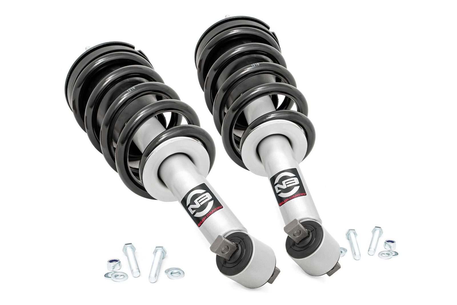Rough Country - 2 Inch Leveling Kit - Loaded Struts | Chevrolet/GMC 1500 Truck & SUV (07-14)