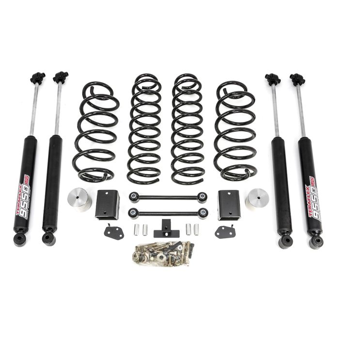 Coil Spring Lift Kit With Teraflex 9550 Shocks 2018-2023 Jeep Wrangler JL / JLU