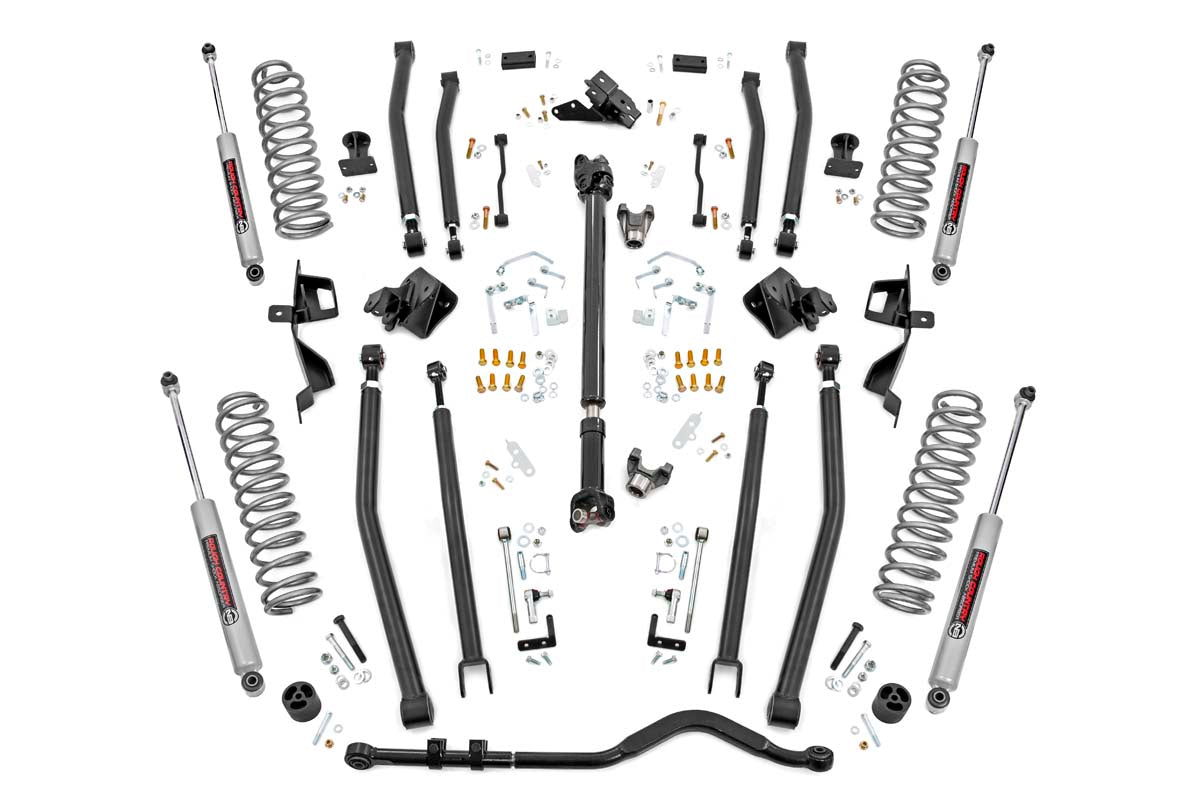 4 Inch Lift Kit | Long Arm | 2018-2023 Jeep Wrangler JLU 4WD