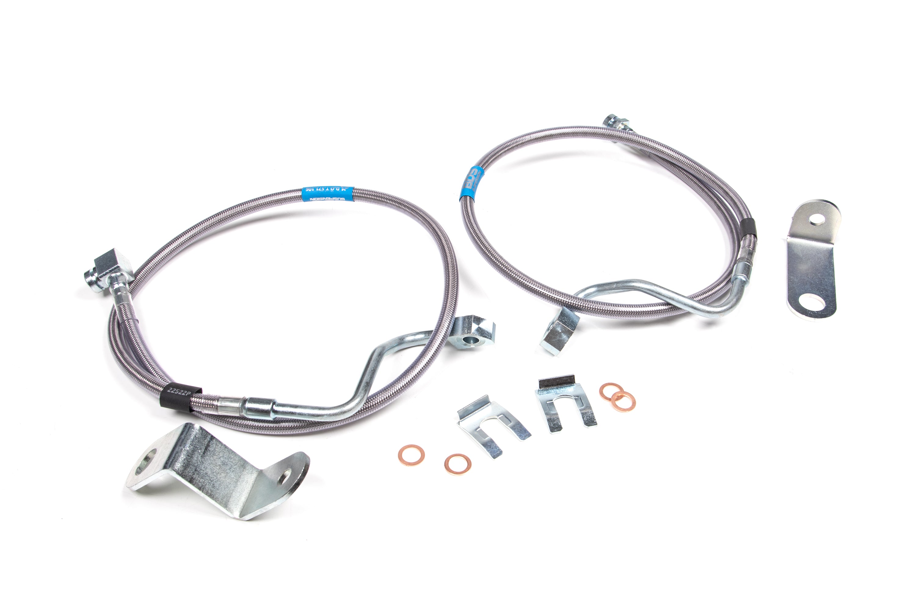 Front Brake Line Set | Stainless Steel | Fits 6-8 Inch Lift | Ford F-250/F-350 Super Duty (05-07) 4WD