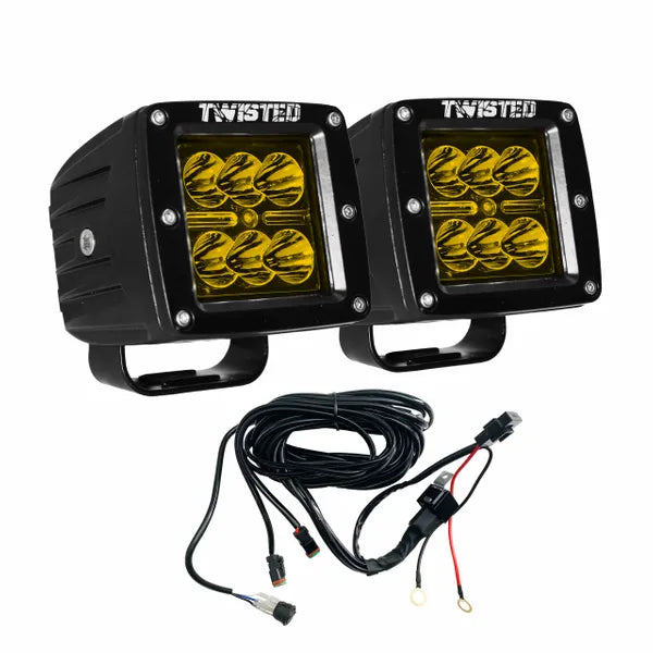 Pro Pod - Amber, Pair w/ Harness