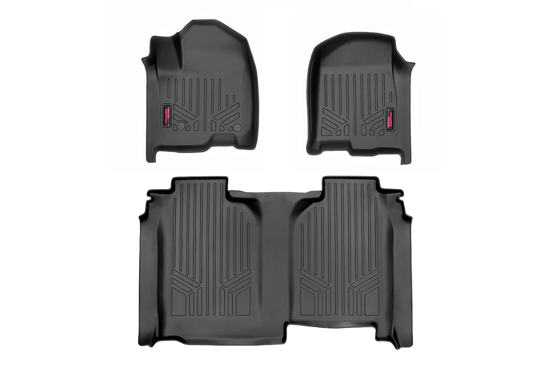 Floor Mats | FR &amp; RR | FR Bucket | Crew | w/o Underseat Storage | Chevrolet/GMC 1500/2500HD/3500HD (19-23)